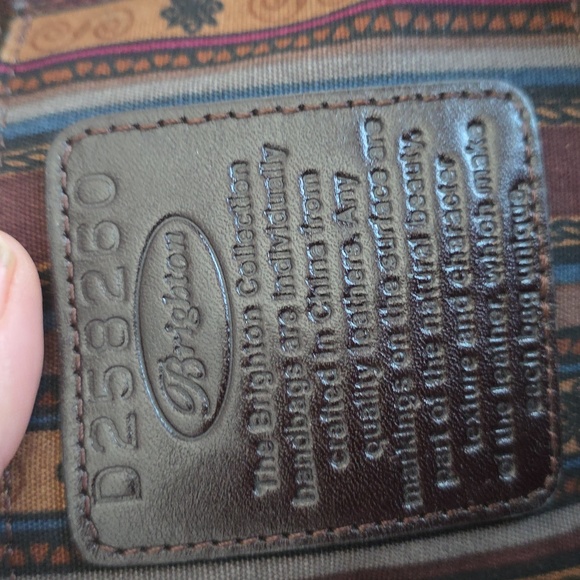 Brighton Rayann shoulder dark brown pebble leather with a heart charm - Picture 14 of 16